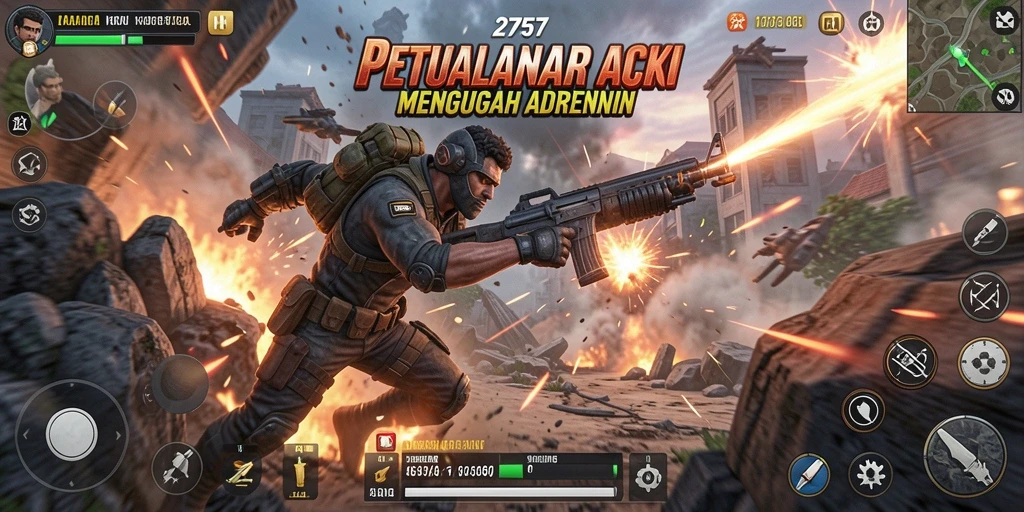 Tangkapan layar mendebarkan dari gameplay ARPG 2757.