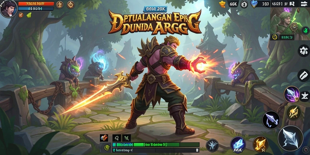 Tampilan gameplay 66K yang penuh aksi dan petualangan seru.