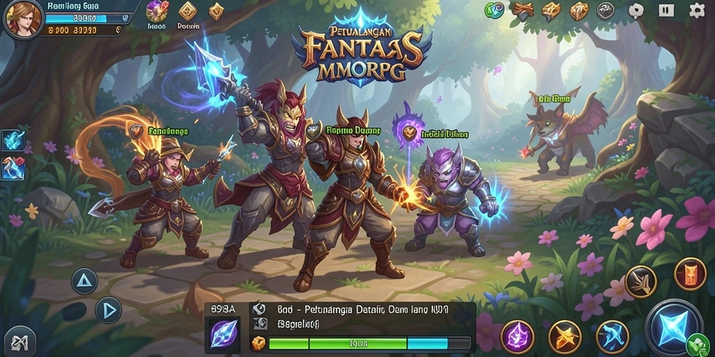 Tangkapan layar utama dari gameplay 898A yang menunjukkan aksi pertempuran epik.