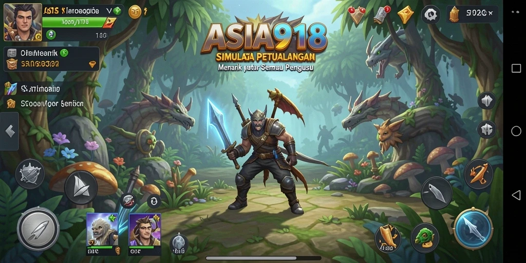 Tampilan gameplay menarik dari ASIA918 dalam dunia virtual.