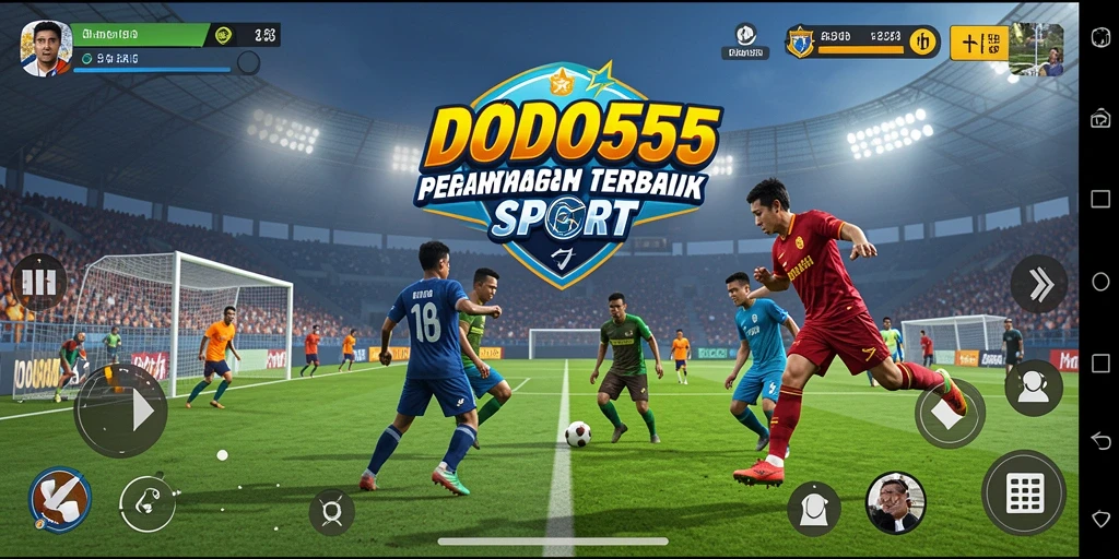 Tampilan menarik dalam permainan DODO555 yang menampilkan aksi olahraga.
