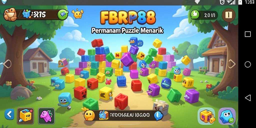 Tampilan menarik dari gameplay FBRP88 yang penuh tantangan Puzzle.
