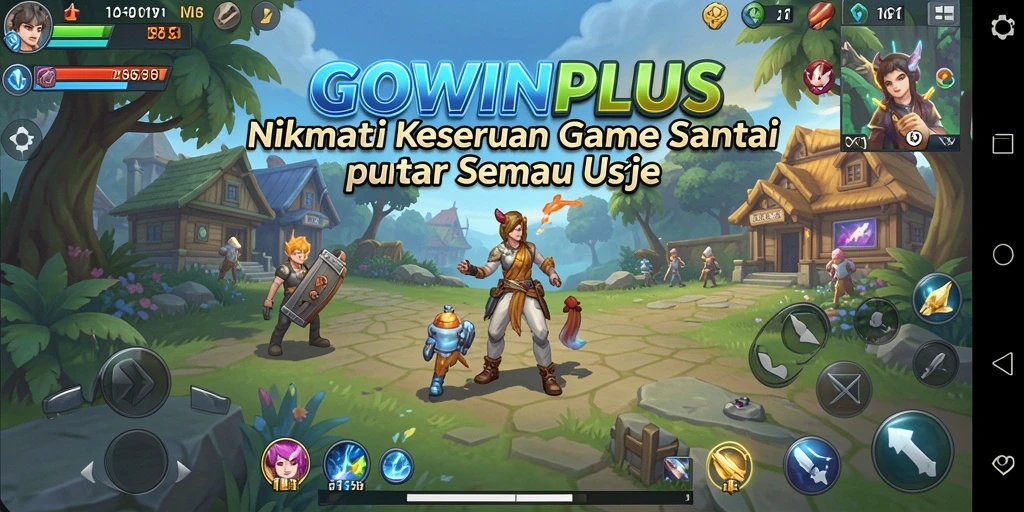 Tangkapan layar GOWINPLUS menampilkan gameplay yang menghibur dan penuh warna.
