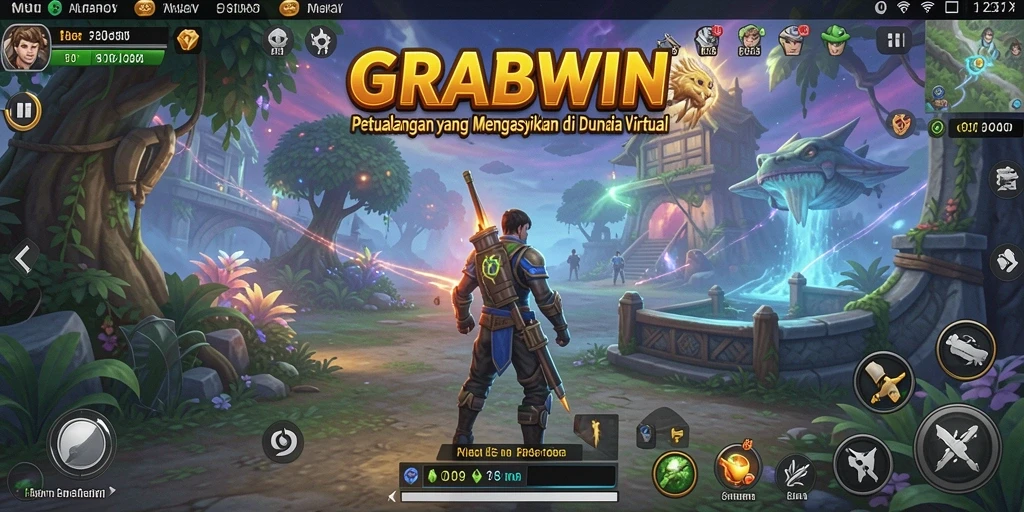 Tampilan gameplay GRABWIN yang menakjubkan dan menantang.