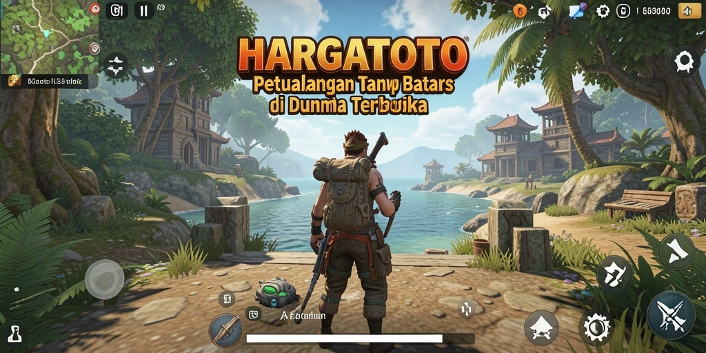 Gameplay HARGATOTO yang menampilkan dunia terbuka yang luas dan penuh petualangan.