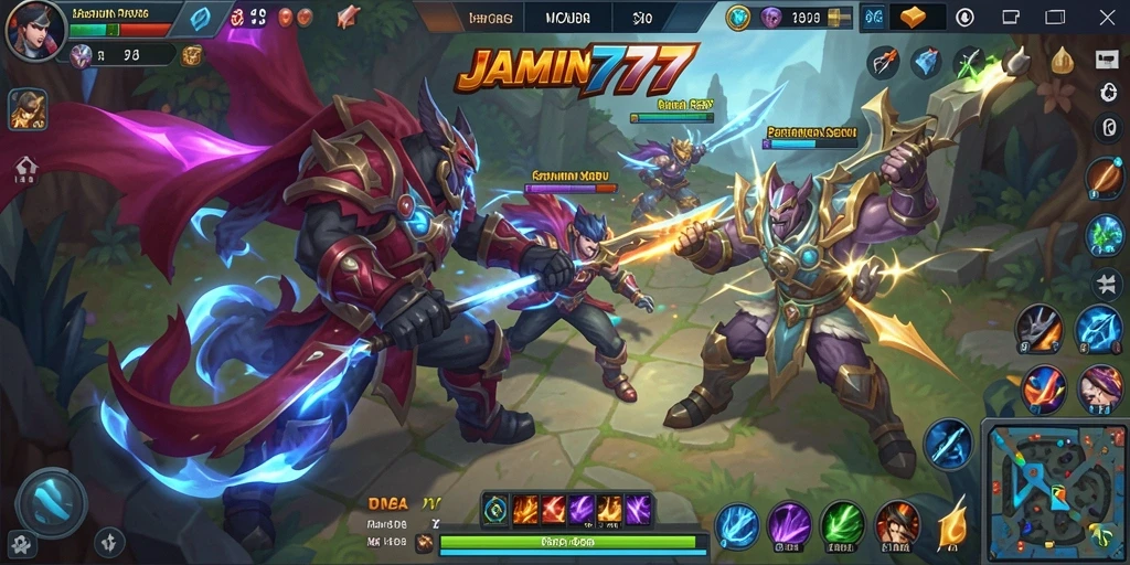 Tampilan menarik dalam pertarungan MOBA di JAMIN777.