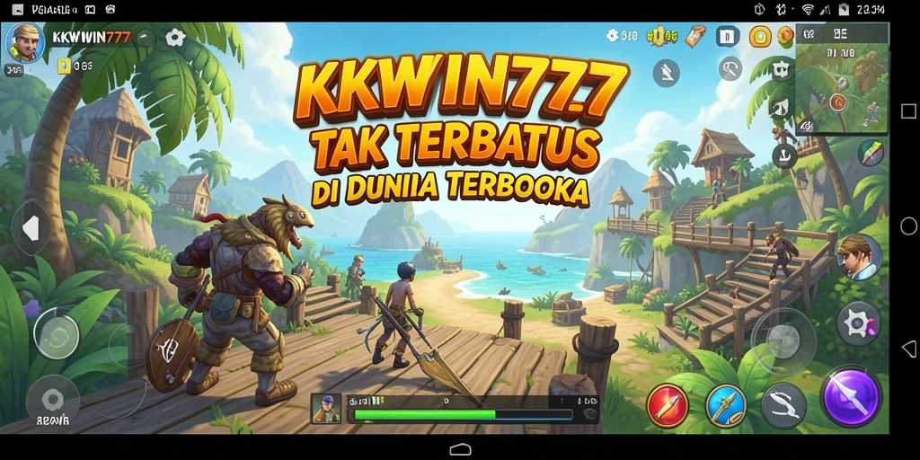 Tampilan gameplay Open World yang menakjubkan di KKWIN777.
