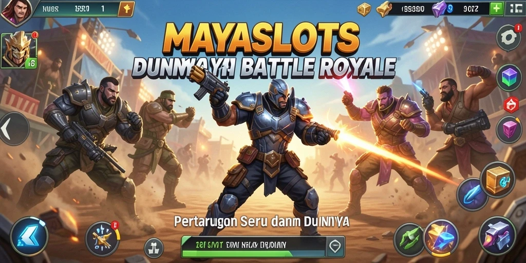 Tampilan gameplay seru di MAYASLOTS dengan pertarungan strategis.