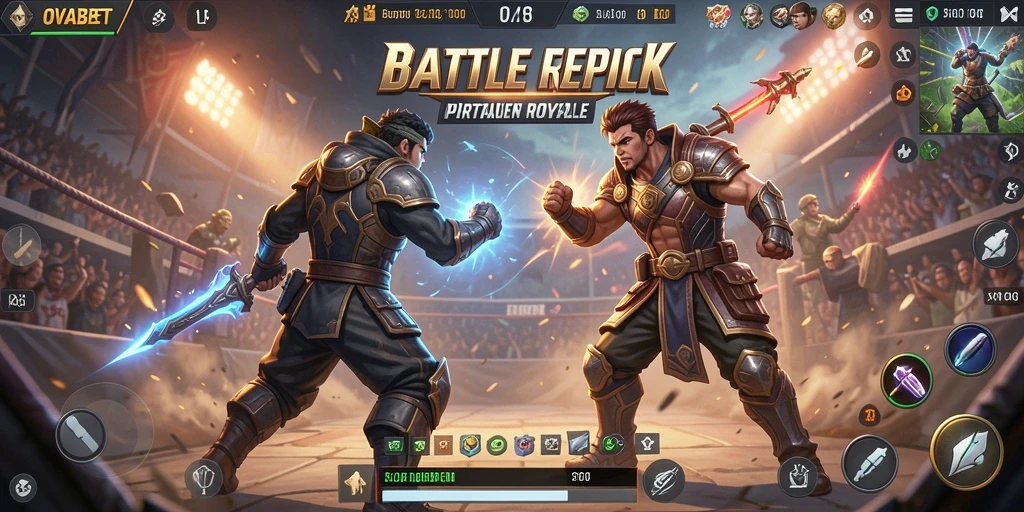 Tangkapan layar gameplay seru di OVABET Battle Royale.