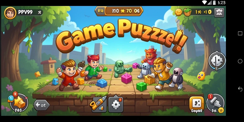 Tangkapan layar gameplay PPV99 menampilkan puzzle yang menantang dan grafis menarik.