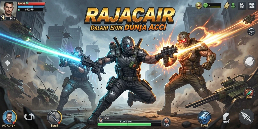 Tampilan gameplay RAJACAIR yang menegangkan dan penuh aksi.