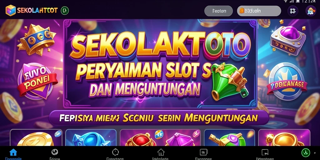 Tampilan gameplay menakjubkan dari SEKOLAHTOTO dengan fitur slot menarik.