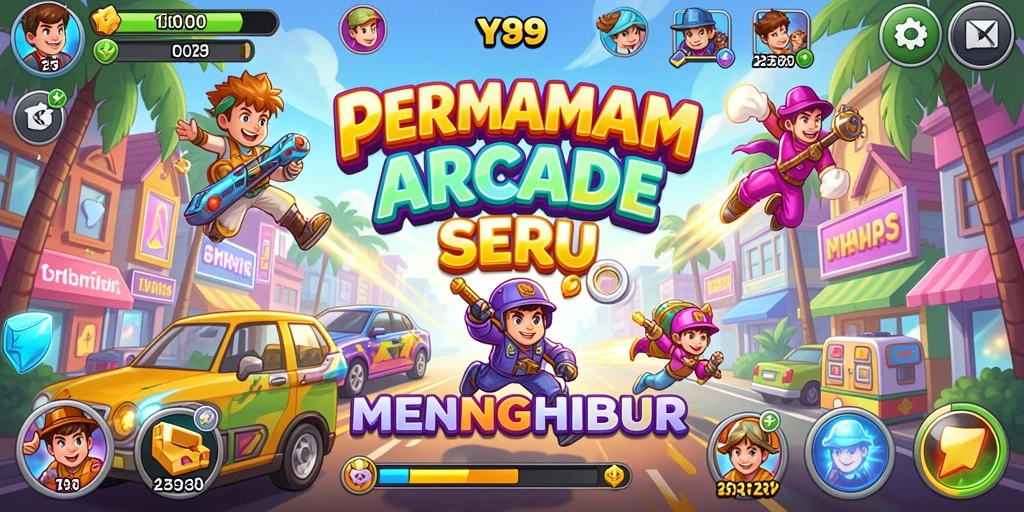Tampilan gameplay Y89 yang menarik dan penuh aksi dalam genre Arcade.